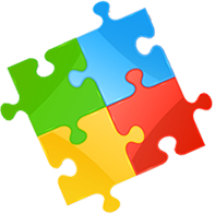 Puzzle zusammen